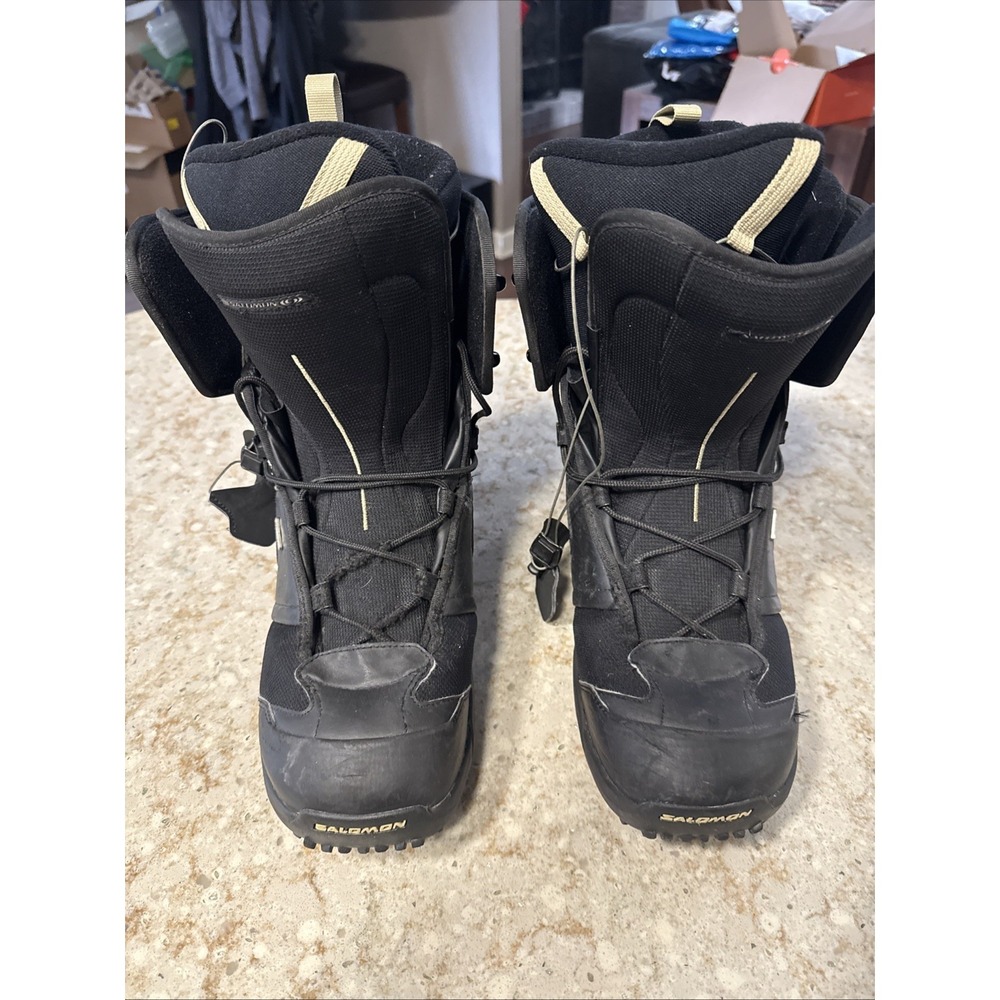 Salomon Echelon Men's Snowboard Boots Black Size 12 Thermic Fit - Picture 2 of 9